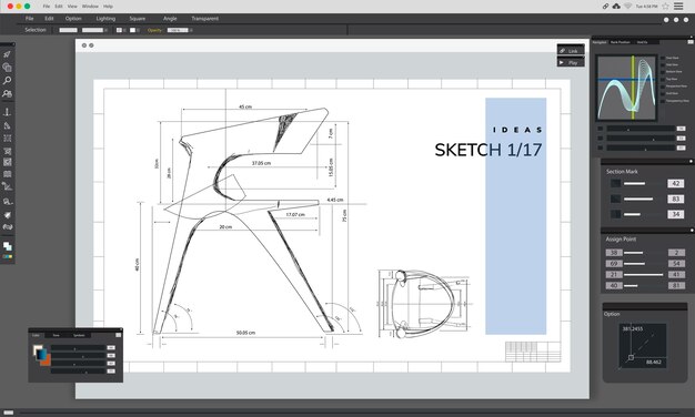 Illustration of creative graphic design