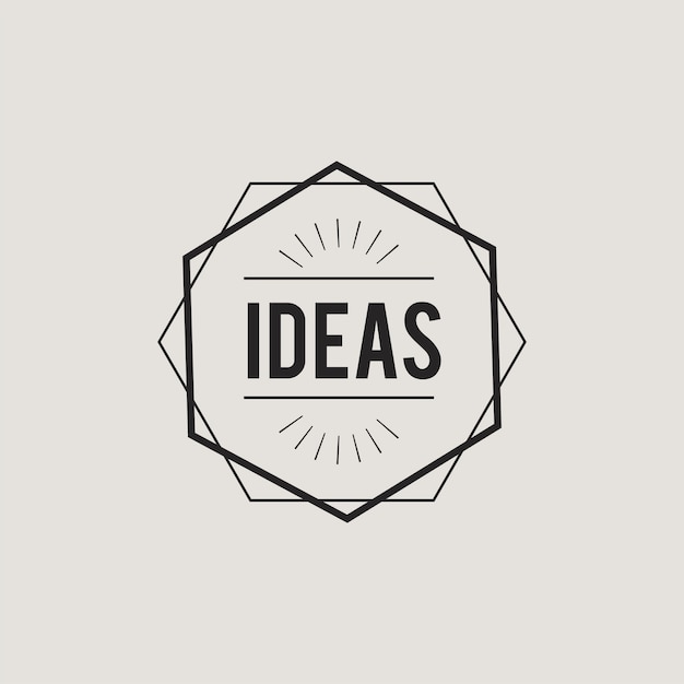 Illustration of creative ideas concept icon