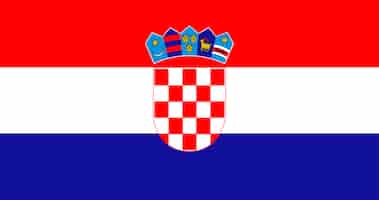 Free vector illustration of croatia flag