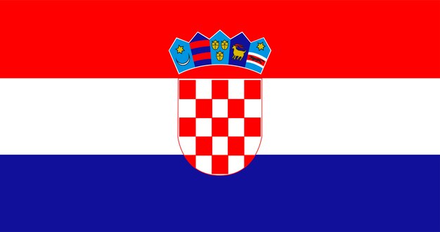 Illustration of Croatia flag