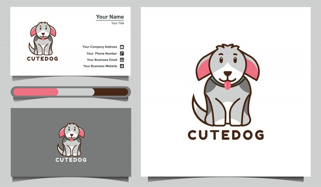 Download Free Illustration Cute Dog Logo Design Template Premium Vector Use our free logo maker to create a logo and build your brand. Put your logo on business cards, promotional products, or your website for brand visibility.