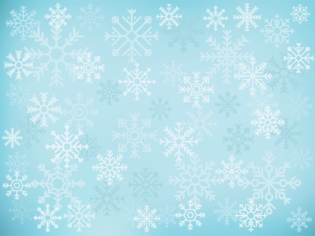 Free vector illustration of cute snowflake icons