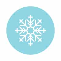 Free vector illustration of a cute snowflake