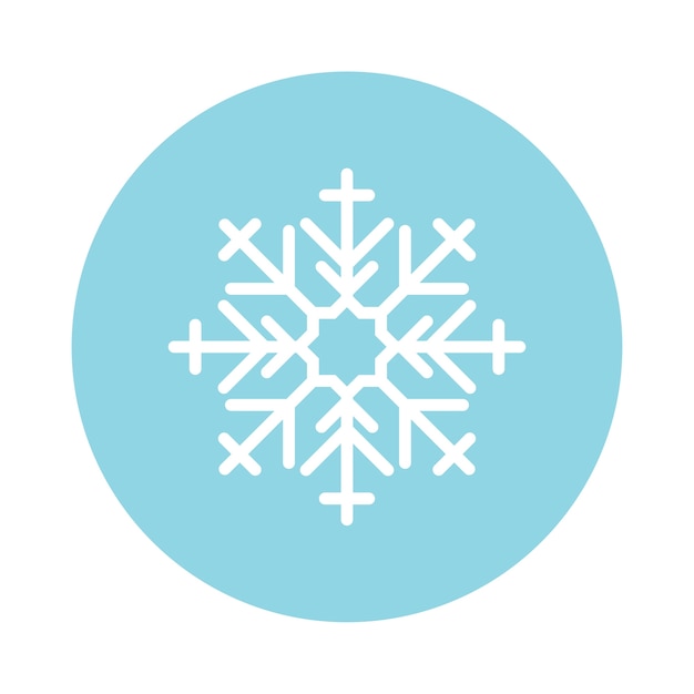 Illustration of a cute snowflake