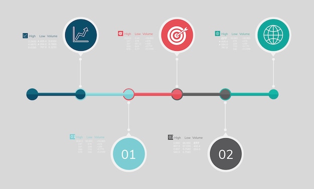 Free vector illustration of data analysis graph