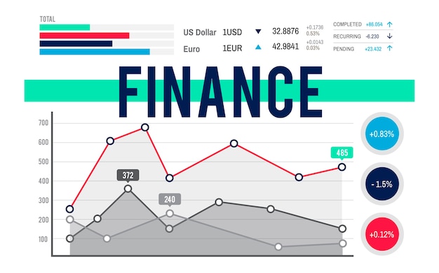 Free vector illustration of data analysis graph