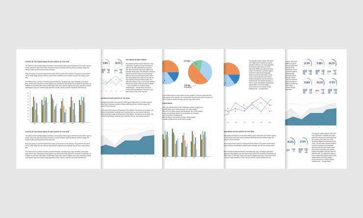 Free Vector illustration of data analysis graph