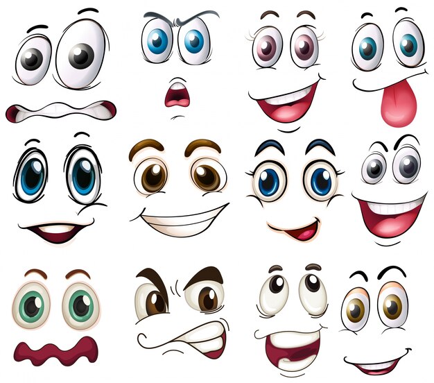 Illustration of different expressions