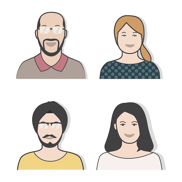 Illustration of diverse people