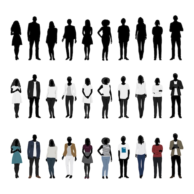 Illustration of diverse people