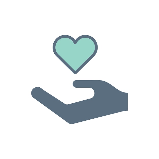 Free vector illustration of donation support icons