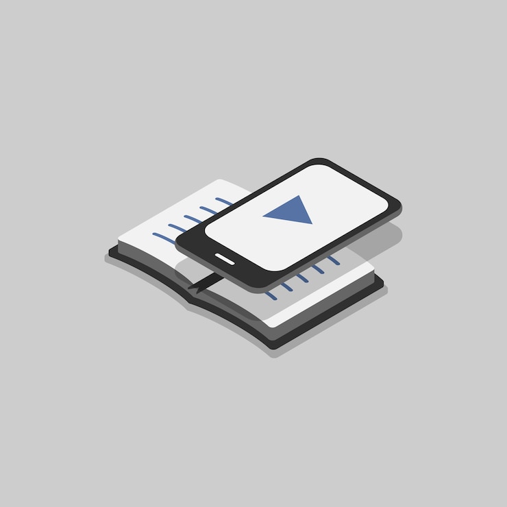 무료 Vector 전자 책의 삽화