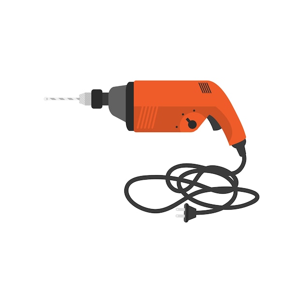 Free vector illustration of electric drill