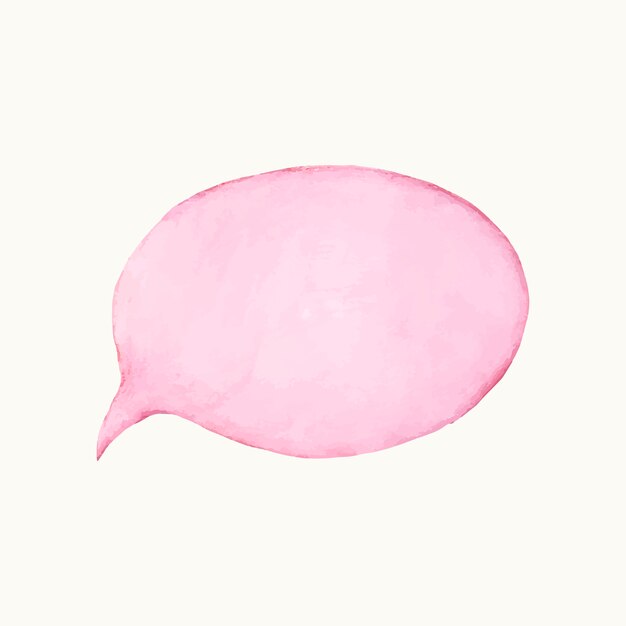 Illustration of an empty colorful speech bubble