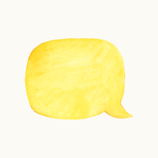 Illustration of an empty colorful speech bubble