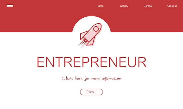 Free vector illustration of entrepreneur conccept