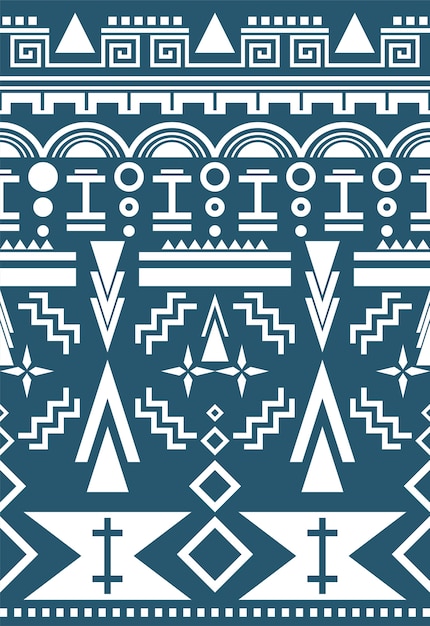 Free vector illustration of ethnic pattern