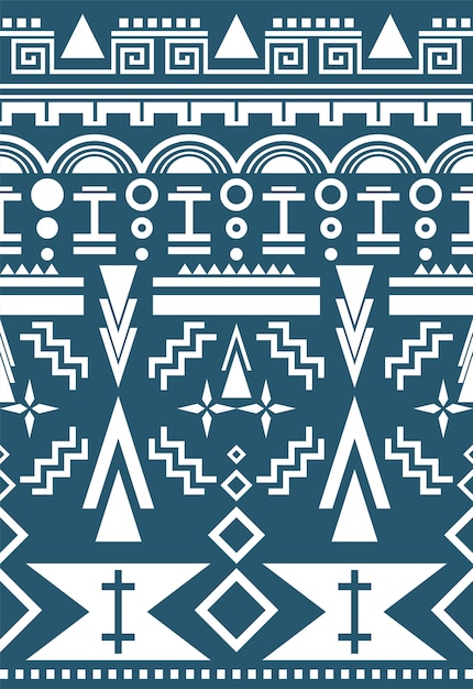 Free vector illustration of ethnic pattern