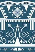 Free vector illustration of ethnic pattern