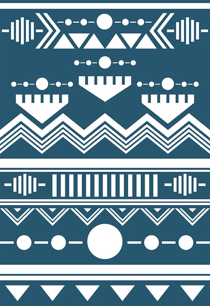 Free vector illustration of ethnic pattern