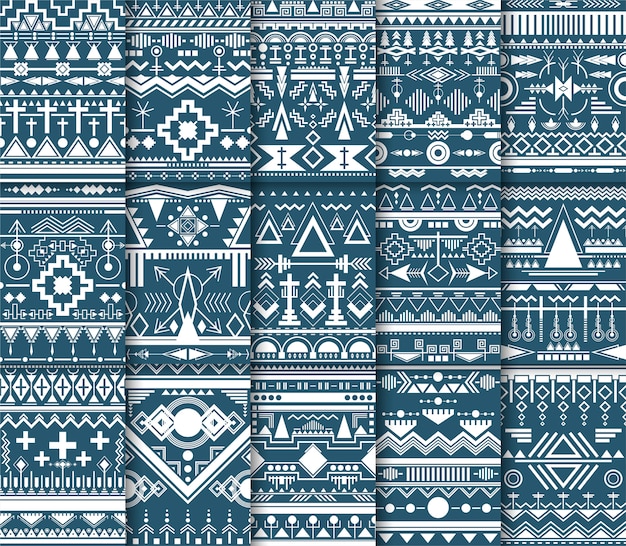 Free vector illustration of ethnic pattern