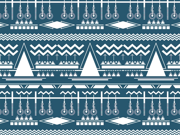 Free vector illustration of ethnic pattern