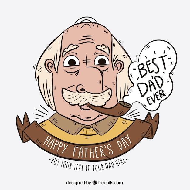 Free vector illustration for father's day