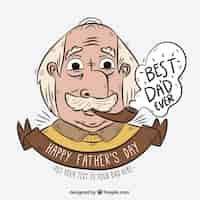 Free vector illustration for father's day