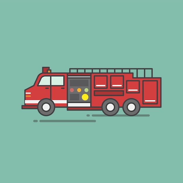 Иллюстрация набора векторов пожарных