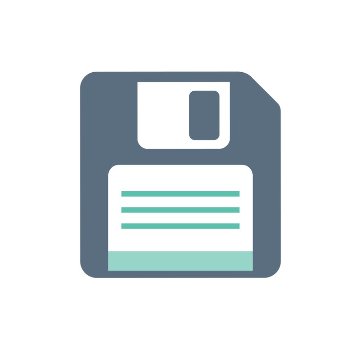 Free Vector illustration of floppy disk