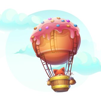Premium Vector Dirigible Flying In Blue Sky With Clouds Vintage Airship Zeppelin Travel By Blimp Premium Vector Dirigible Flying In Blue Sky With Clouds Vintage Airship Zeppelin Travel By Blimp