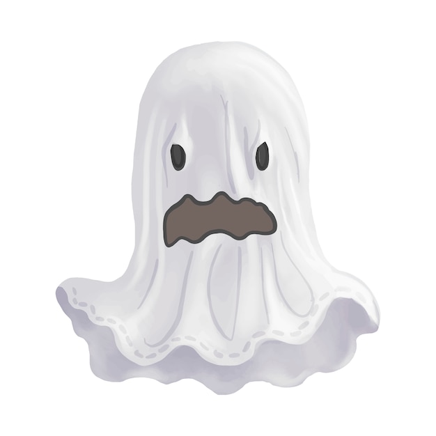 Иллюстрация вектора икон призрак для Хэллоуина