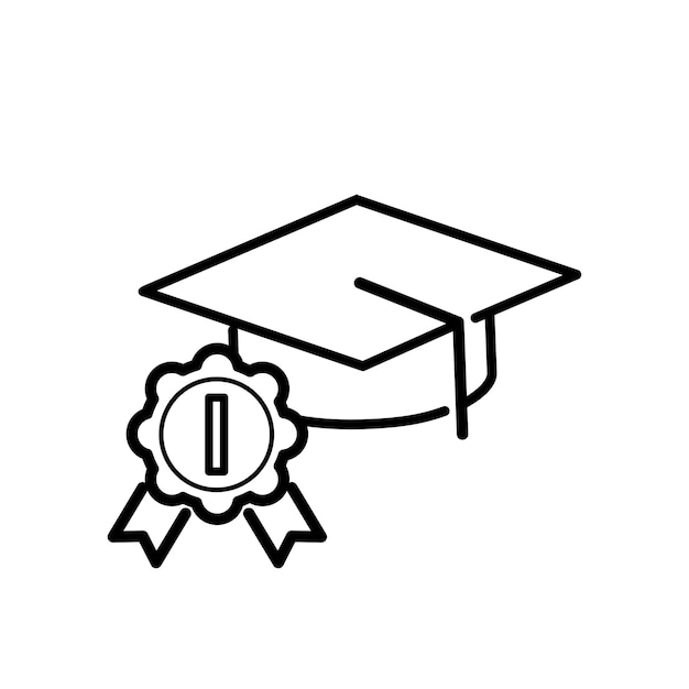 Illustration of graduation hat