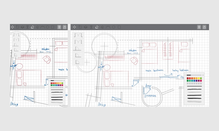 Free Vector illustration of house planning