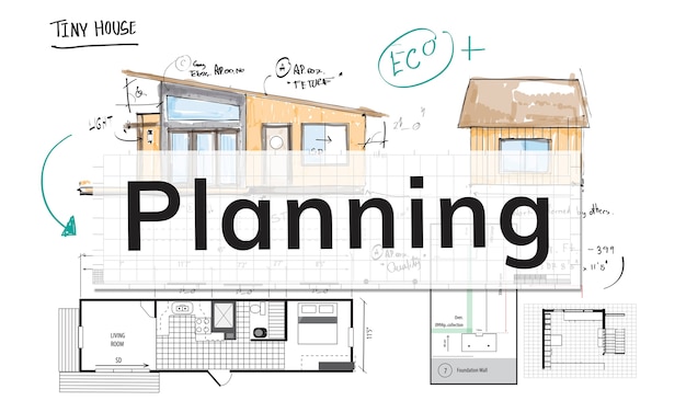 Free vector illustration of house planning