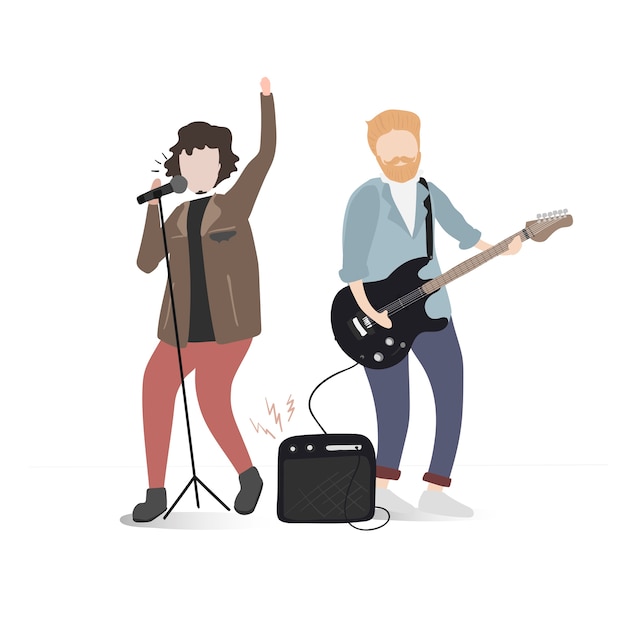 Free vector illustration of human hobbies and activities