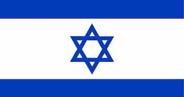 Free vector illustration of israel flag