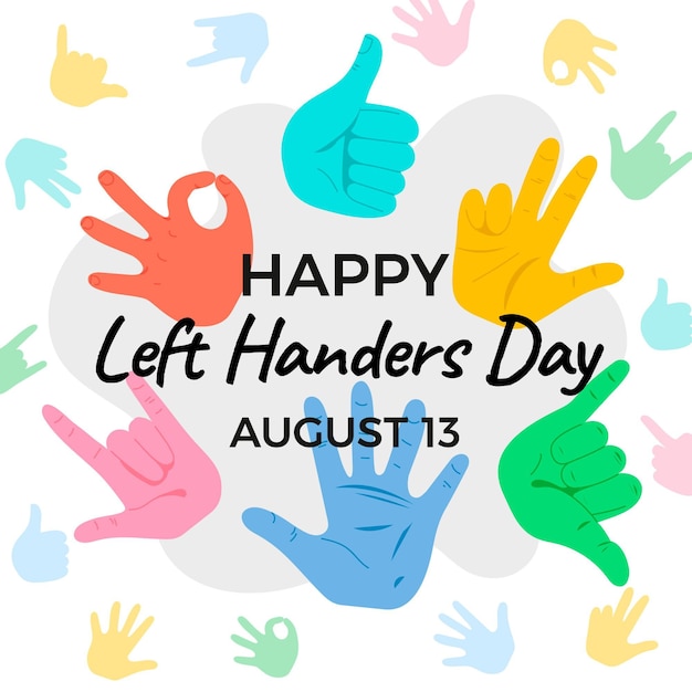 Illustration of left handers day event