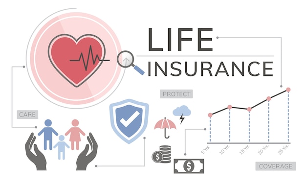 Free vector illustration of life insurance