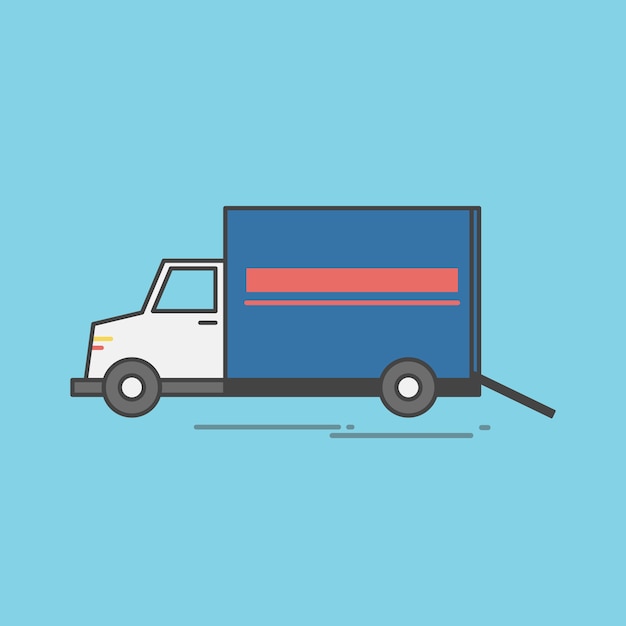 Illustration of logistics service vector set