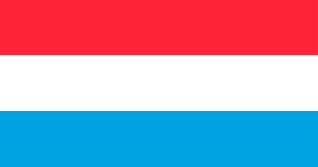 Illustration of Luxembourg flag