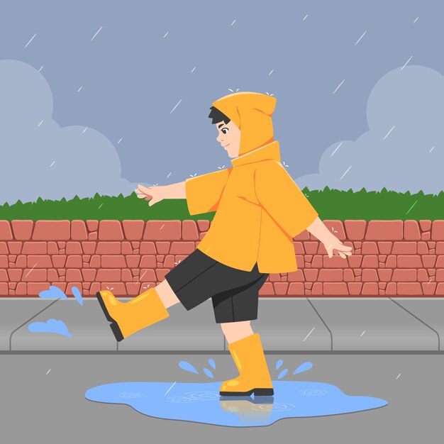 Illustration for monsoon season