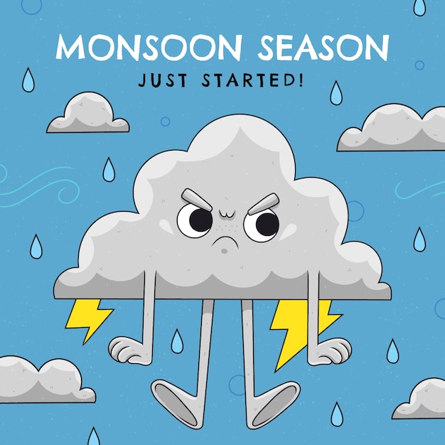 Illustration for monsoon season