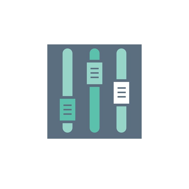 Free Vector illustration of music equalizer