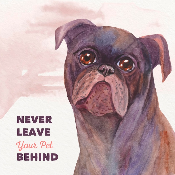 Free Vector illustration of never leave you pet behind concept