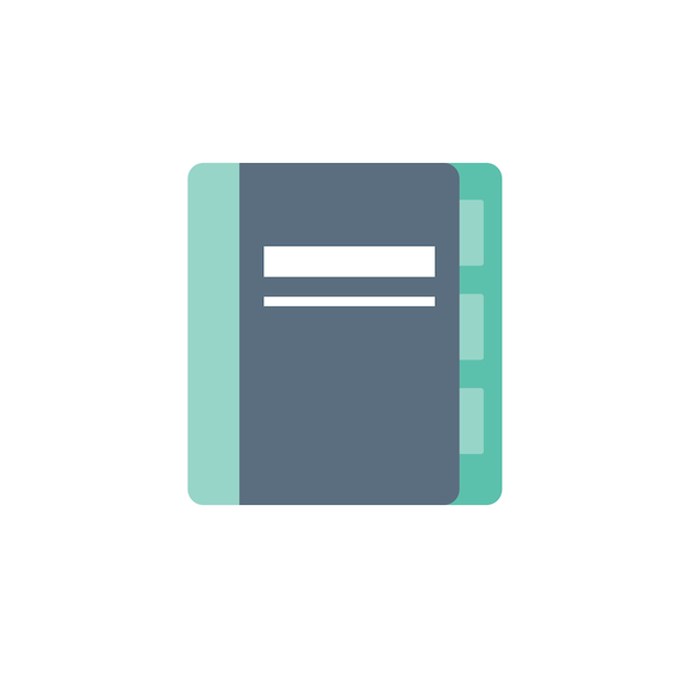 Illustration of notebook icon