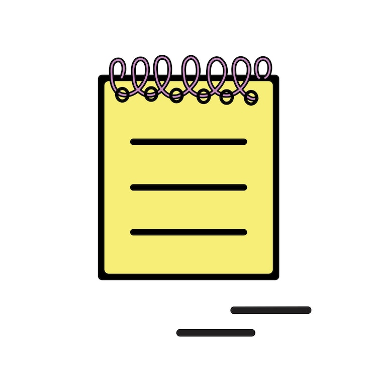 Free Vector illustration of notepad