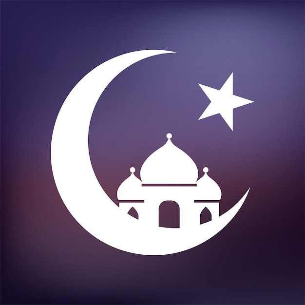 Бесплатное векторное изображение Иллюстрация исламской мечети
