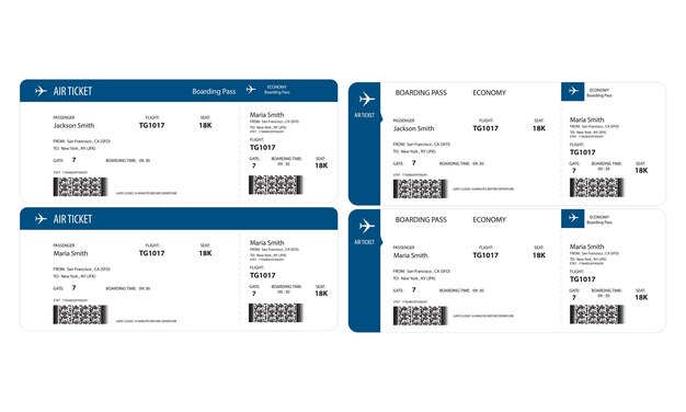 飛行機のチケット 画像 無料のベクター ストックフォト Psd