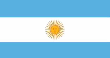 無料ベクター アルゼンチンの旗のイラスト